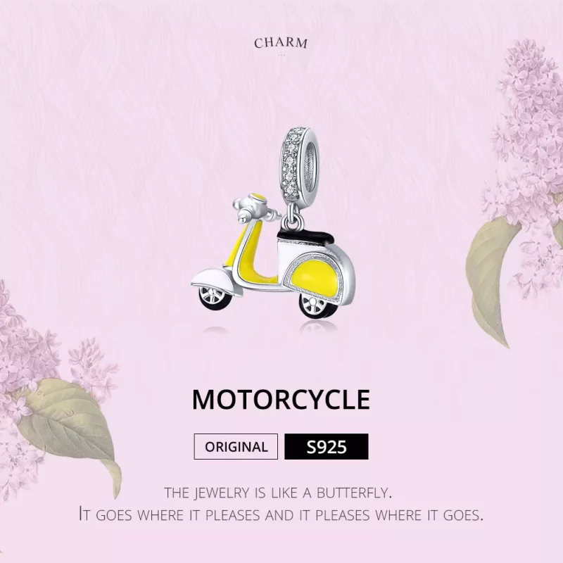 (afbeelding voor) Pandora Style Motorfiets Hangende Bedel - BSC136 - Bekijken 6