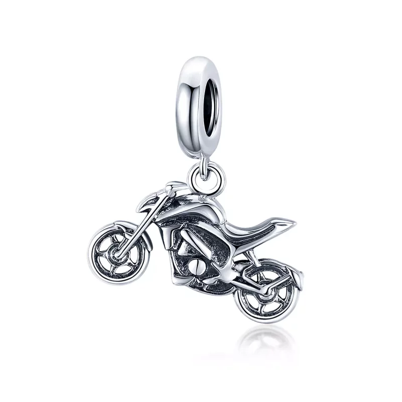 (afbeelding voor) Pandora Style Motorfiets Hangende Bedel - SCC1712