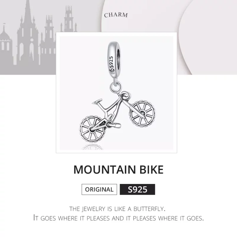(afbeelding voor) Pandora Style Mountain bike Hangende Bedel - BSC384 - Bekijken 6