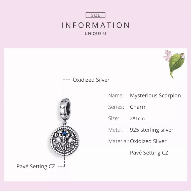 (afbeelding voor) Pandora Style Mysterieuze Schorpioen Hangende Bedel - SCC1503 - Bekijken 7