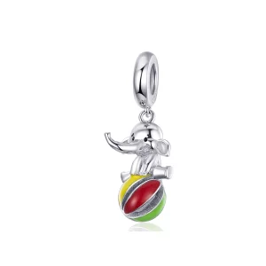 Pandora Style Olifant Hangende Bedel - BSC091 (afbeelding voor) Pandora Style Olifant Hangende Bedel - BSC091