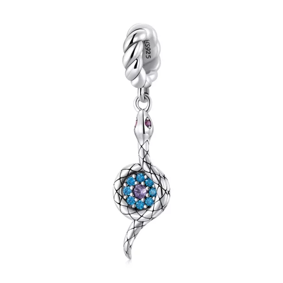 (afbeelding voor) Pandora Style Oog van de Slangendemon Hangende Bedel - SCC2161