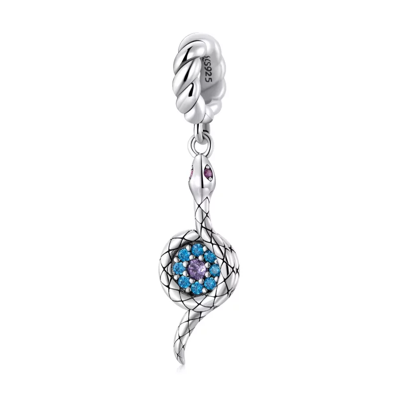 (afbeelding voor) Pandora Style Oog van de Slangendemon Hangende Bedel - SCC2161