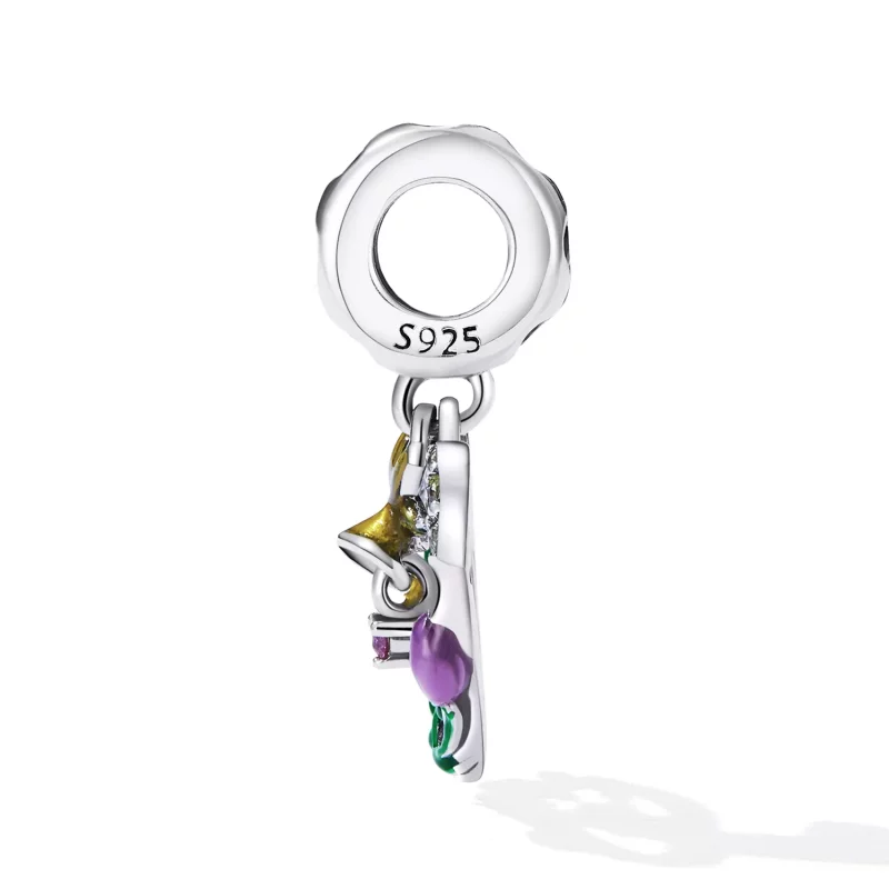 (afbeelding voor) Pandora Style Opengewerkte Liefde Bloemen Hangende Bedel - SCC2249 - Bekijken 3
