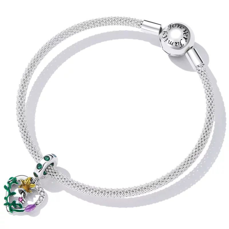 (afbeelding voor) Pandora Style Opengewerkte Liefde Bloemen Hangende Bedel - SCC2249 - Bekijken 5