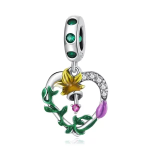 Pandora Style Opengewerkte Liefde Bloemen Hangende Bedel - SCC2249 (afbeelding voor) Pandora Style Opengewerkte Liefde Bloemen Hangende Bedel - SCC2249