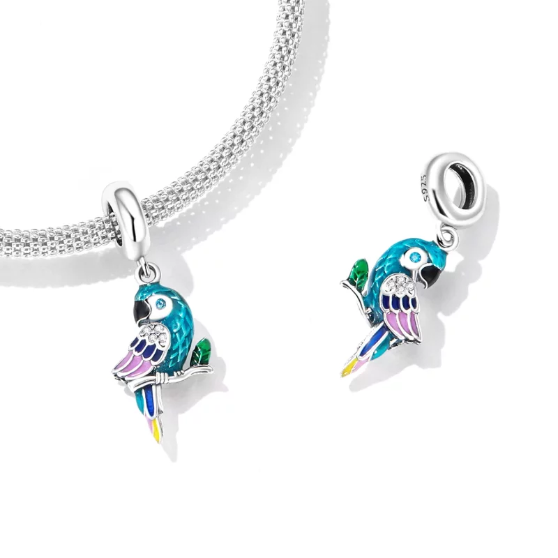 (afbeelding voor) Pandora Style Papegaai Hangende Bedel - SCC2271 - Bekijken 4