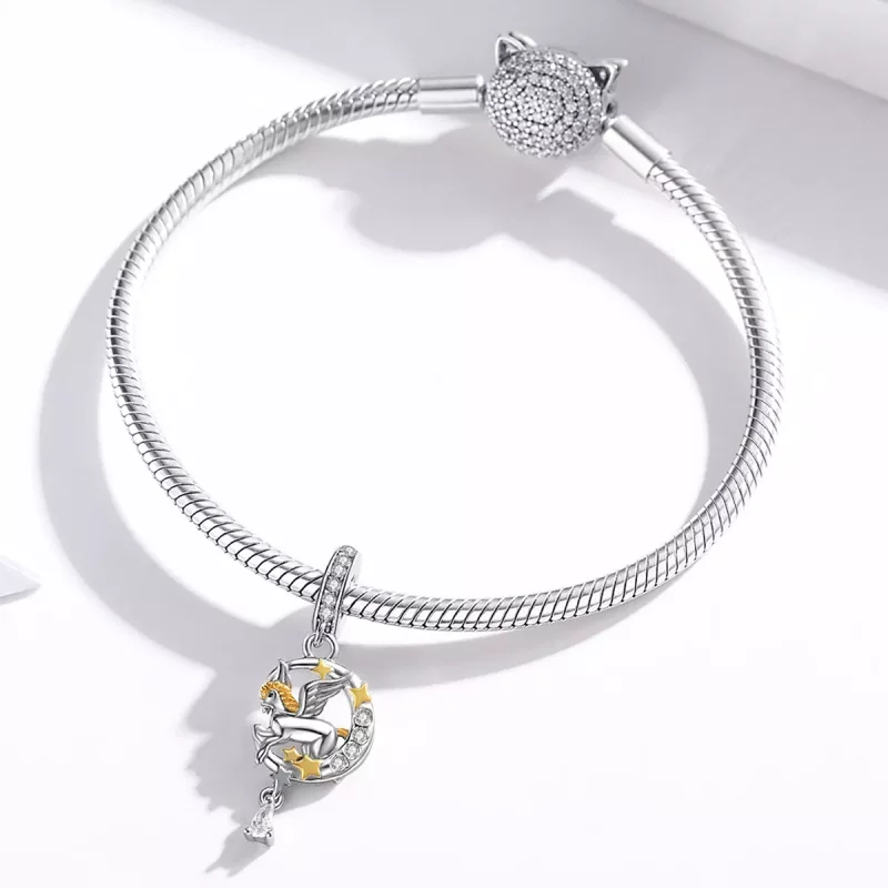 (afbeelding voor) Pandora Style Pegasus Hangende Bedel - SCC1736 - Bekijken 3