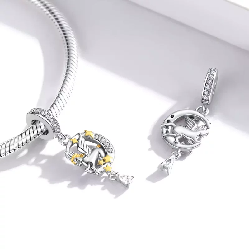 (afbeelding voor) Pandora Style Pegasus Hangende Bedel - SCC1736 - Bekijken 4