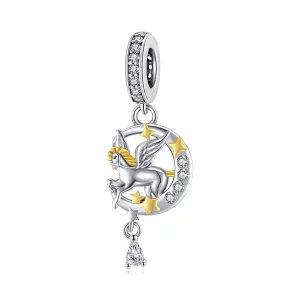(afbeelding voor) Pandora Style Pegasus Hangende Bedel - SCC1736