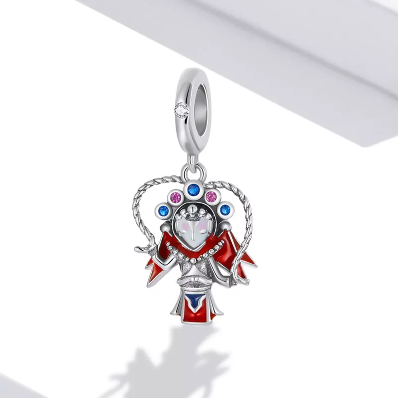 (afbeelding voor) Pandora Style Peking Opera Marionet Hangende Bedel - SCC2109 - Bekijken 2
