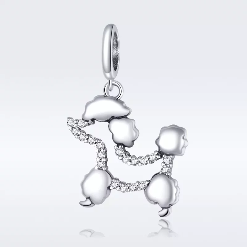 (afbeelding voor) Pandora Style Poedel silhouet Hangende Bedel - SCC1681 - Bekijken 5