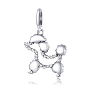 (afbeelding voor) Pandora Style Poedel silhouet Hangende Bedel - SCC1681