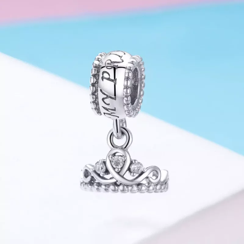 (afbeelding voor) Pandora Style Prinses Kroon Hangende Bedel - SCC739 - Bekijken 2