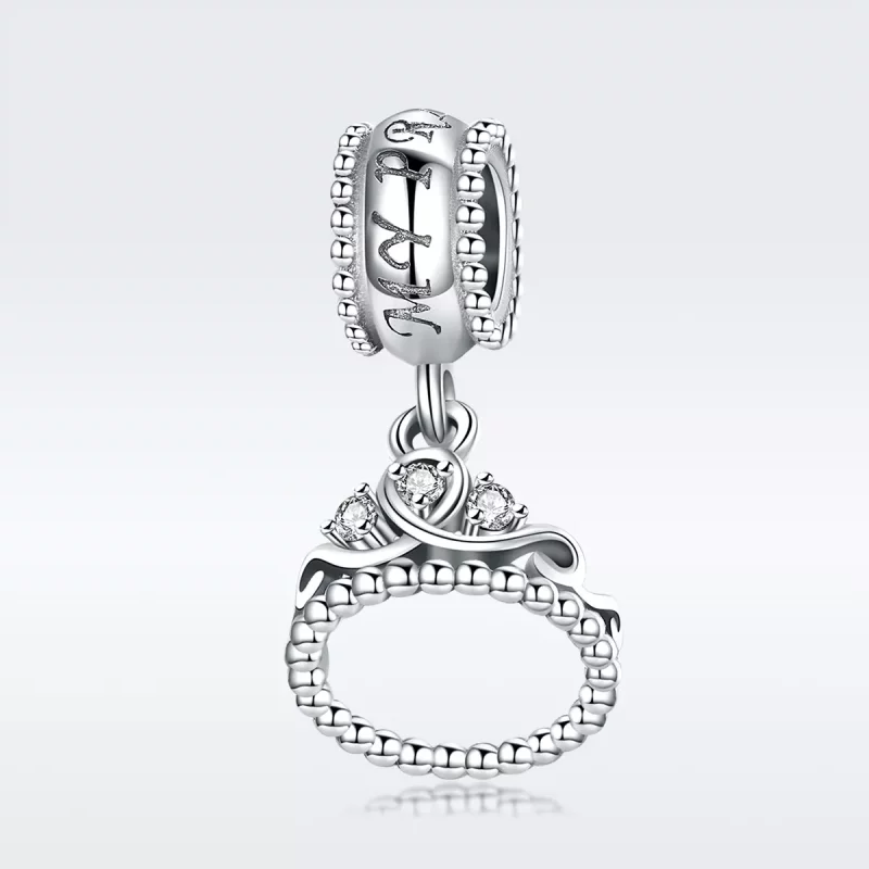 (afbeelding voor) Pandora Style Prinses Kroon Hangende Bedel - SCC739 - Bekijken 3