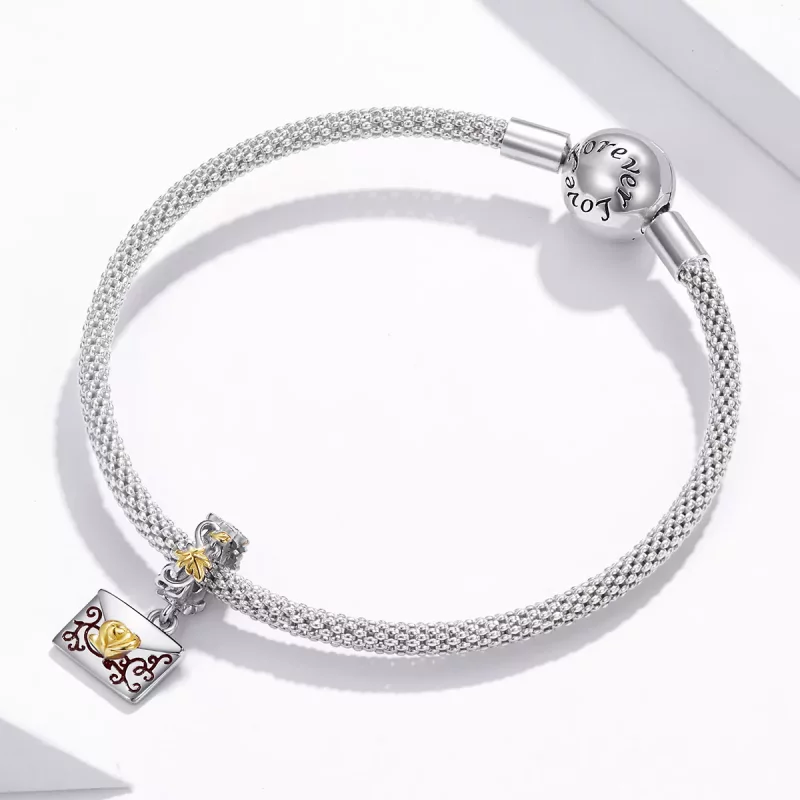 (afbeelding voor) Pandora Style Prom Uitnodiging Hangende Bedel - BSC410 - Bekijken 3