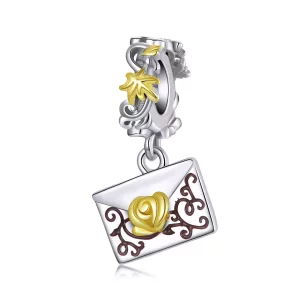 Pandora Style Prom Uitnodiging Hangende Bedel - BSC410 (afbeelding voor) Pandora Style Prom Uitnodiging Hangende Bedel - BSC410