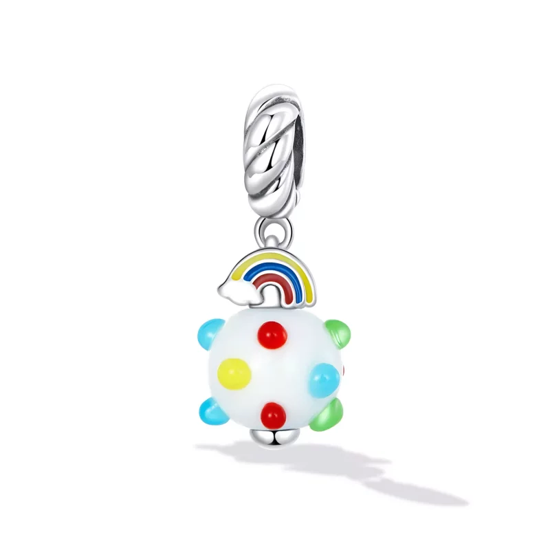 (afbeelding voor) Pandora Style Regenboog glas Hangende Bedel - SCC2225 - Bekijken 2