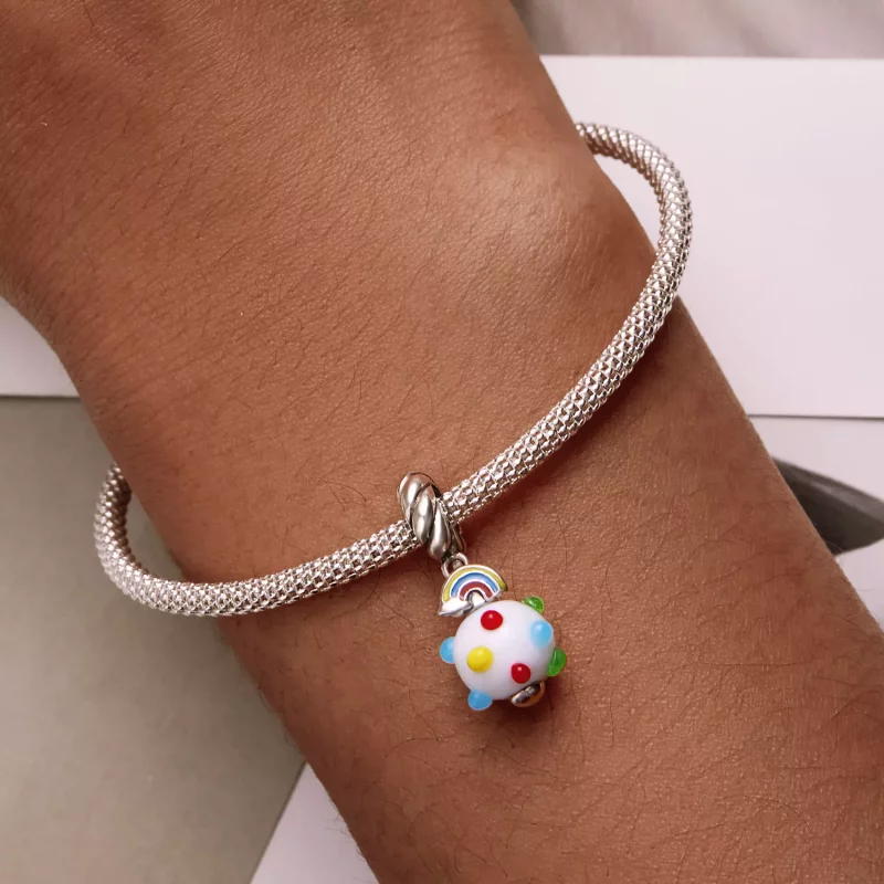 (afbeelding voor) Pandora Style Regenboog glas Hangende Bedel - SCC2225 - Bekijken 6