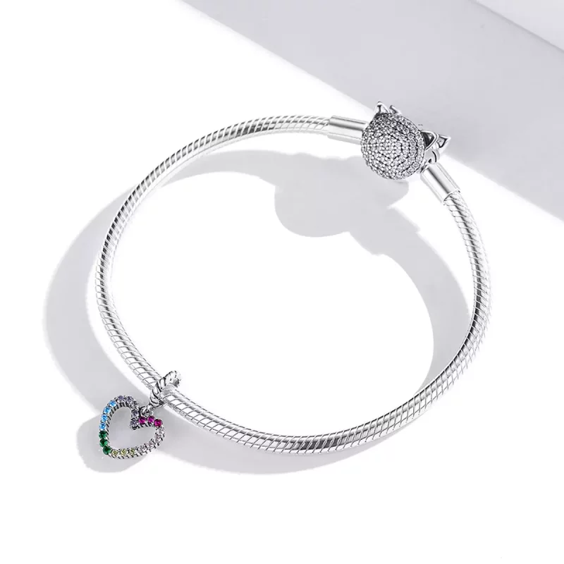 (afbeelding voor) Pandora Style regenboog liefde Hangende Bedel - SCC1851 - Bekijken 3