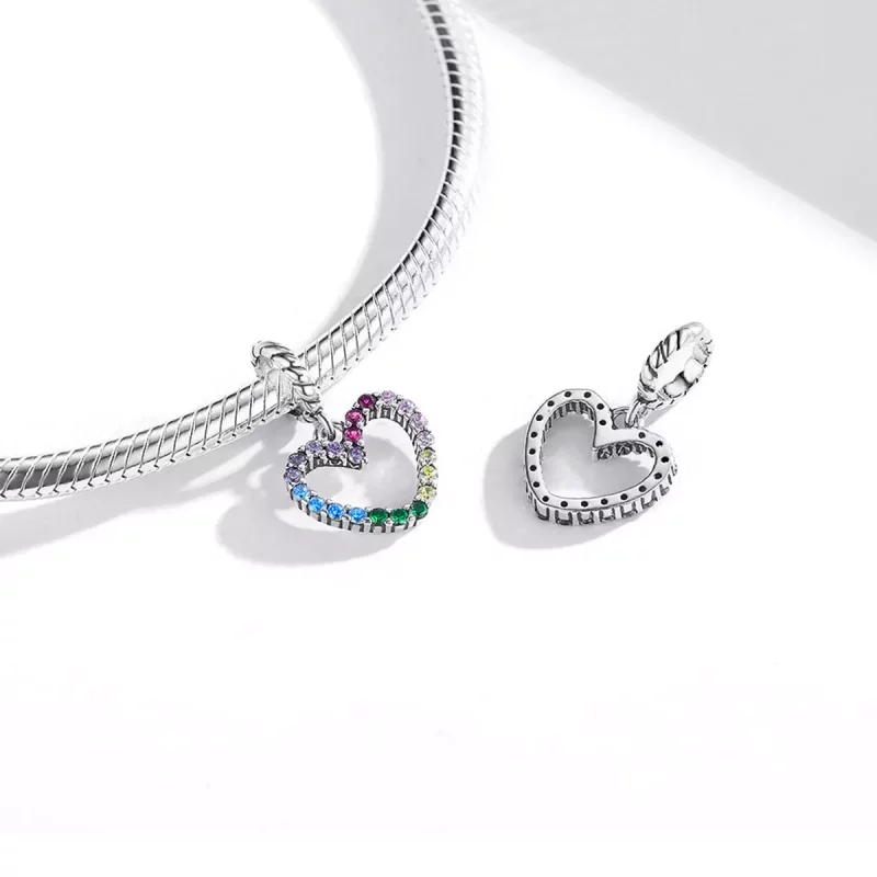 (afbeelding voor) Pandora Style regenboog liefde Hangende Bedel - SCC1851 - Bekijken 4