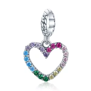 (afbeelding voor) Pandora Style regenboog liefde Hangende Bedel - SCC1851