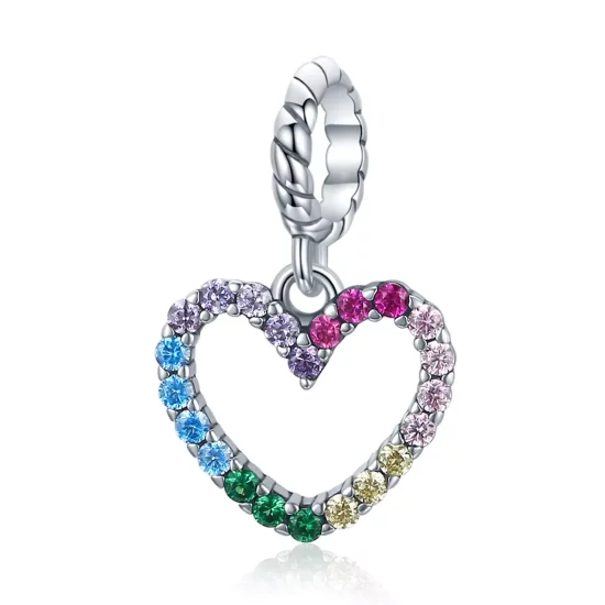 (afbeelding voor) Pandora Style regenboog liefde Hangende Bedel - SCC1851