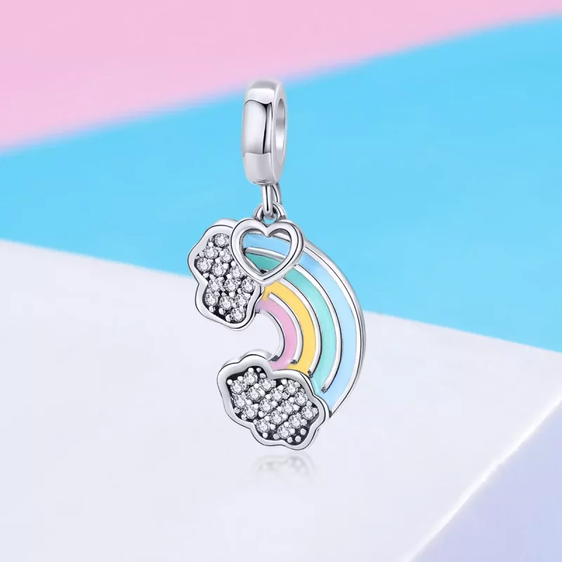 (afbeelding voor) Pandora Style Regenboog na regen Hangende Bedel - SCC905 - Bekijken 2