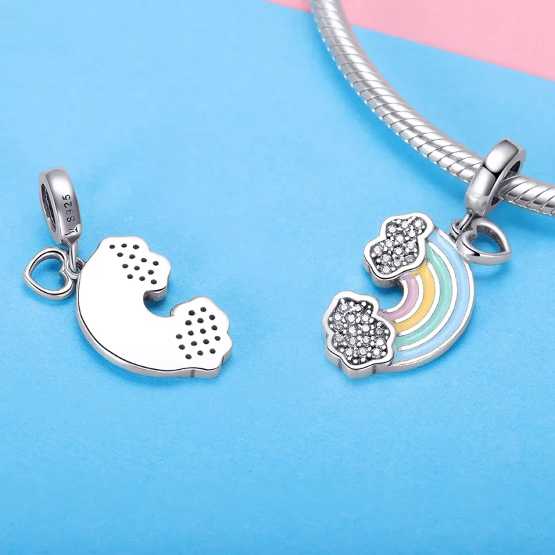 (afbeelding voor) Pandora Style Regenboog na regen Hangende Bedel - SCC905 - Bekijken 4