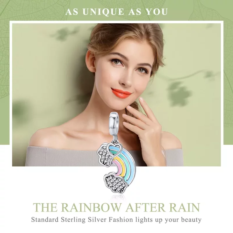 (afbeelding voor) Pandora Style Regenboog na regen Hangende Bedel - SCC905 - Bekijken 6