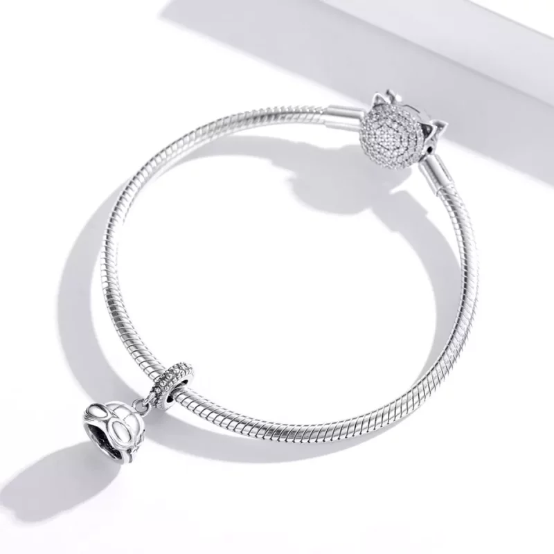 (afbeelding voor) Pandora Style Retro Helm Hangende Bedel - SCC1711 - Bekijken 3