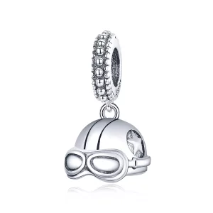Pandora Style Retro Helm Hangende Bedel - SCC1711 (afbeelding voor) Pandora Style Retro Helm Hangende Bedel - SCC1711