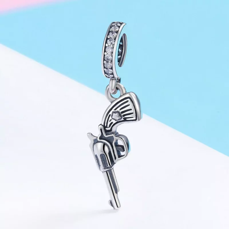 (afbeelding voor) Pandora Style Revolver Hangende Bedel - SCC508 - Bekijken 3
