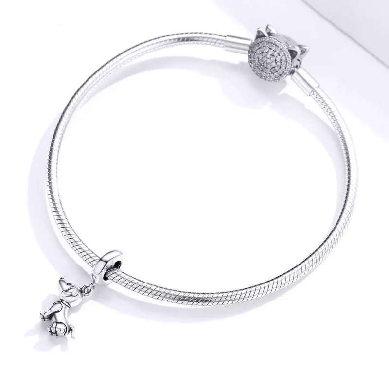 (afbeelding voor) Pandora Style Robothond Hangende Bedel - SCC1468 - Bekijken 3
