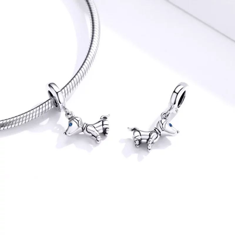 (afbeelding voor) Pandora Style Robothond Hangende Bedel - SCC1468 - Bekijken 4
