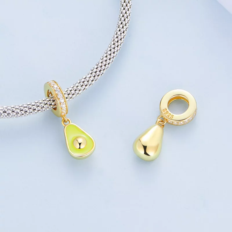 (afbeelding voor) Pandora Style Romige avocado Hangende Bedel - BSC679 - Bekijken 4