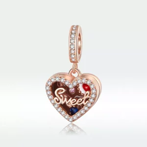 (afbeelding voor) Pandora Style Rose Chocolade Geschenkdoos Hangende Bedel - SCC1670