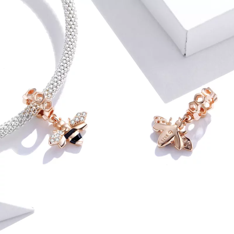 (afbeelding voor) Pandora Style Rose Kleine bij Hangende Bedel - BSC370 - Bekijken 4