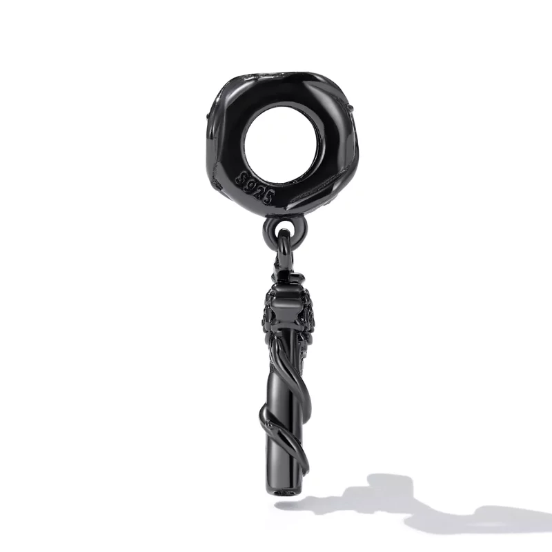 (afbeelding voor) Pandora Style Rose Pistool Hangende Bedel - SCC2241 - Bekijken 3