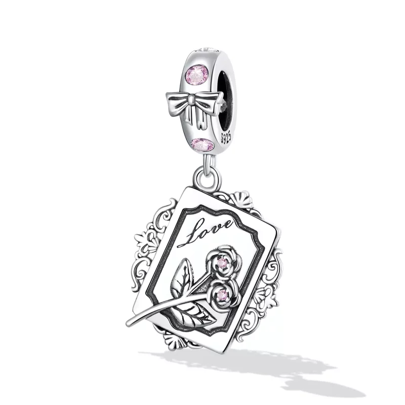(afbeelding voor) Pandora Style Rose Uitnodiging Hangende Bedel - SCC2262 - Bekijken 2