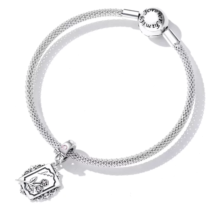 (afbeelding voor) Pandora Style Rose Uitnodiging Hangende Bedel - SCC2262 - Bekijken 6