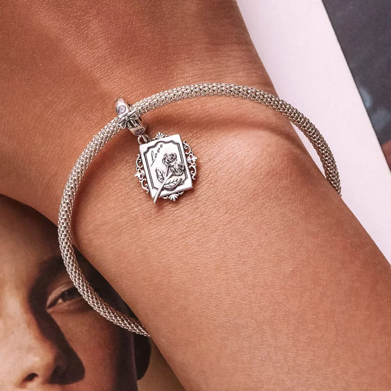 (afbeelding voor) Pandora Style Rose Uitnodiging Hangende Bedel - SCC2262 - Bekijken 7