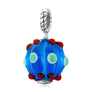 Pandora Style Royal Blue Glazen Kralen Hangende Bedel - SCC1968 (afbeelding voor) Pandora Style Royal Blue Glazen Kralen Hangende Bedel - SCC1968