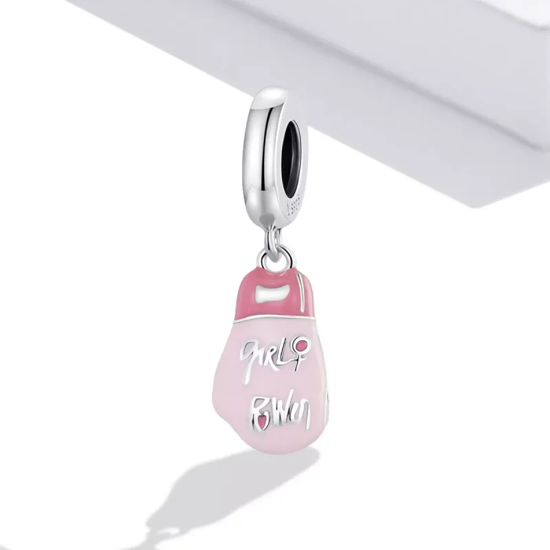 (afbeelding voor) Pandora Style Roze bokshandschoenen Hangende Bedel - SCC2148 - Bekijken 2