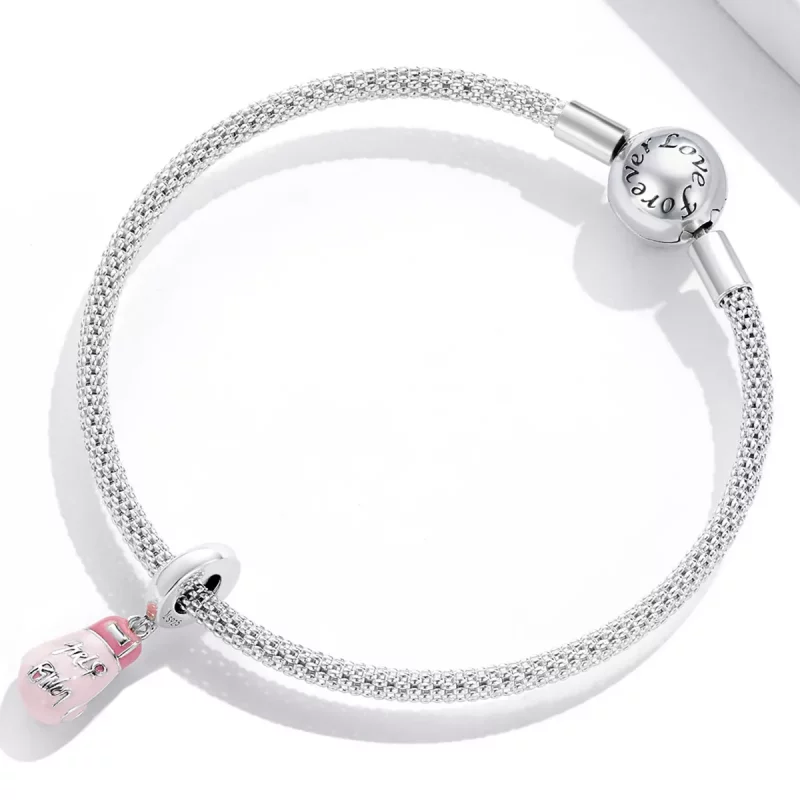 (afbeelding voor) Pandora Style Roze bokshandschoenen Hangende Bedel - SCC2148 - Bekijken 3