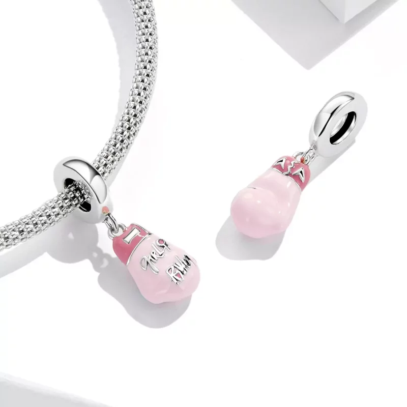 (afbeelding voor) Pandora Style Roze bokshandschoenen Hangende Bedel - SCC2148 - Bekijken 4