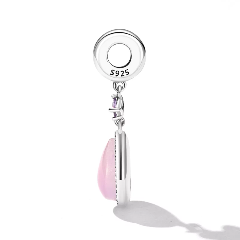 (afbeelding voor) Pandora Style Roze waterdruppel Hangende Bedel - SCC2272 - Bekijken 3