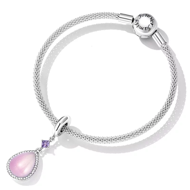 (afbeelding voor) Pandora Style Roze waterdruppel Hangende Bedel - SCC2272 - Bekijken 5