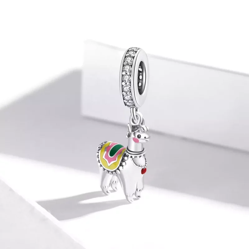 (afbeelding voor) Pandora Style Schattige alpaca Hangende Bedel - SCC1737 - Bekijken 2