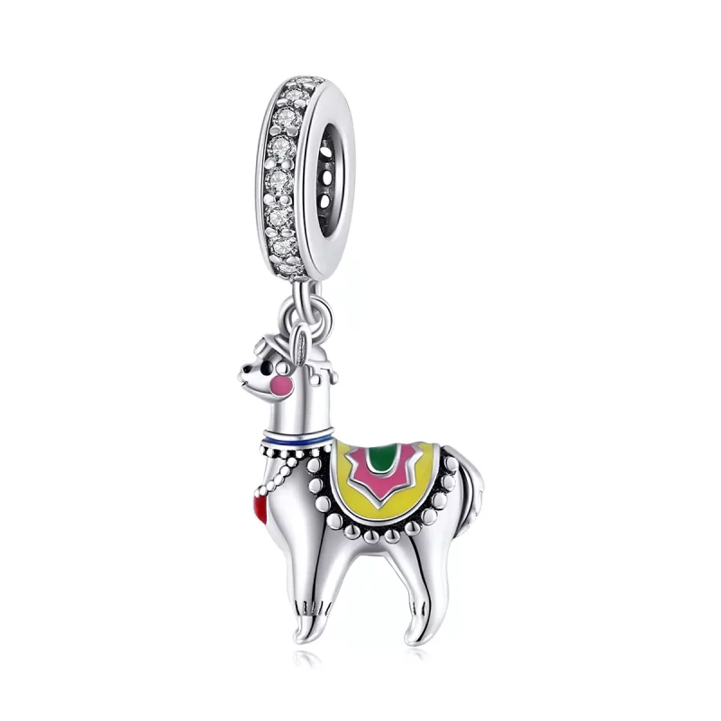 (afbeelding voor) Pandora Style Schattige alpaca Hangende Bedel - SCC1737